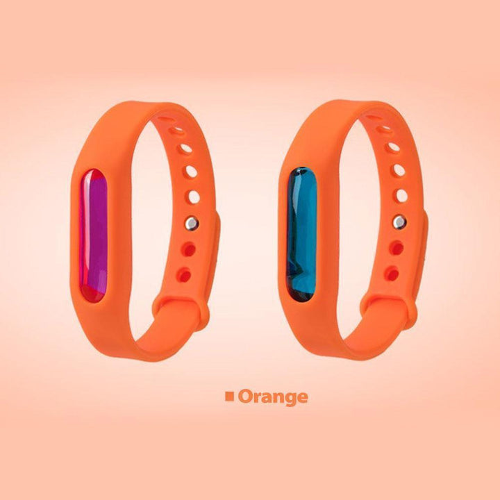 Pulsera anti-mosquitos impermeable y ajustable. Protección natural con citronela para el exterior.