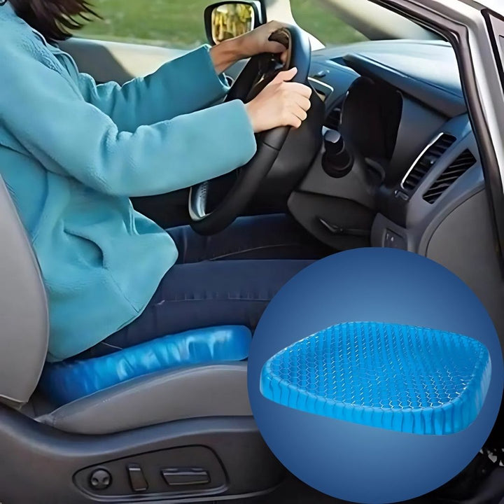 Cojín de asiento ergonómico unisex, ideal para oficina, coche o silla de ruedas, alivia presión.