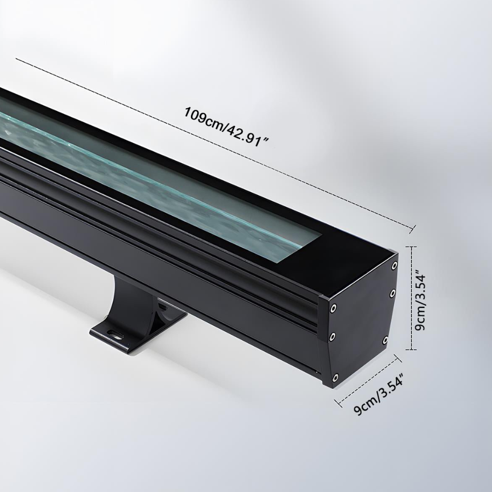 Luz LED RGB dinámica para ambiente de jardín. Iluminación exterior de pared impermeable IP65.