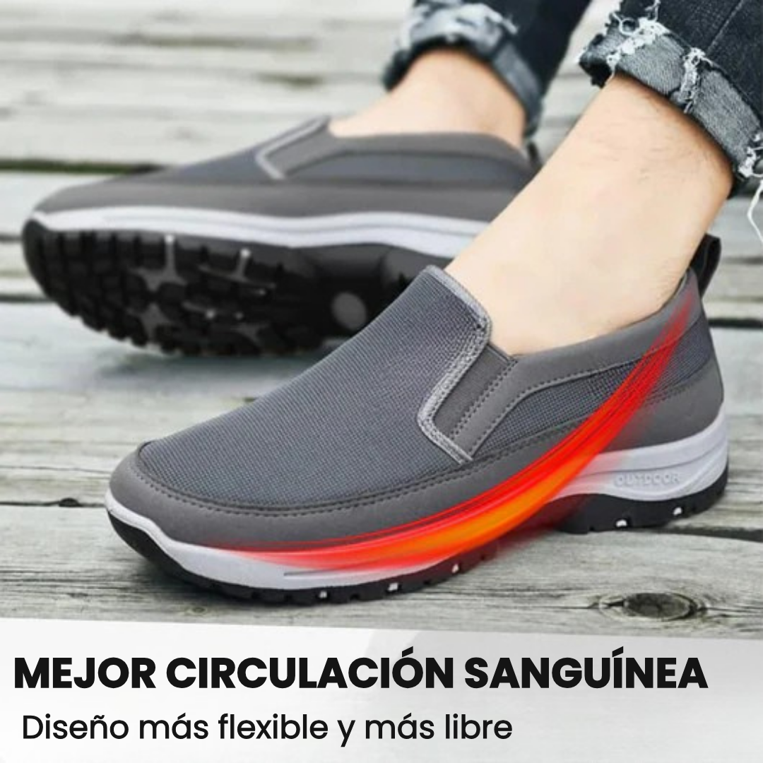 Zapatillas cómodas OrthoPro unisex. Alivio garantizado para dolor de pies y juanetes gracias a su diseño ortopédico.