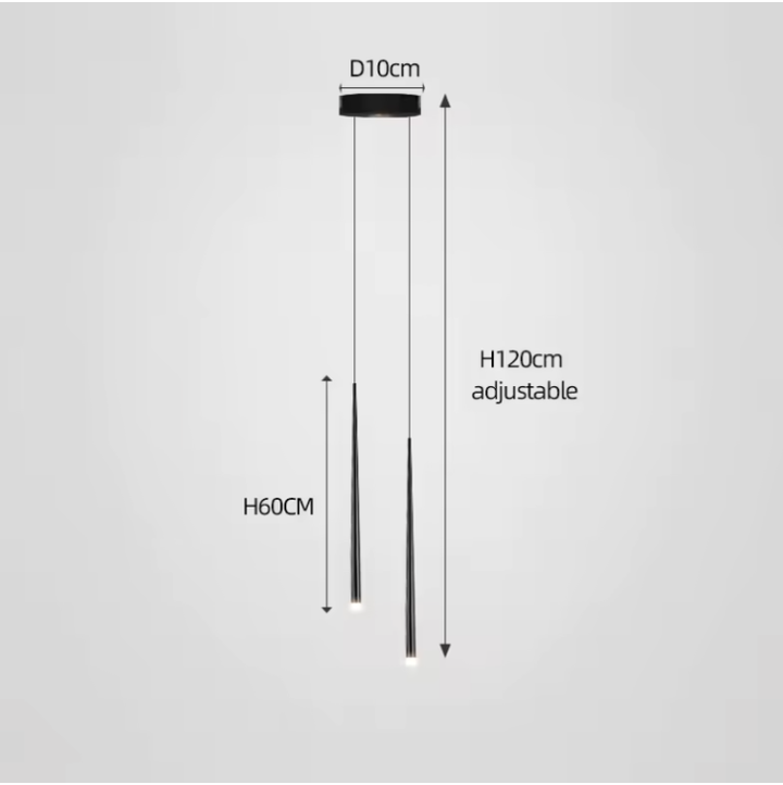 Lámpara de techo LED colgante instalada. Iluminación moderna y elegante en tu hogar.