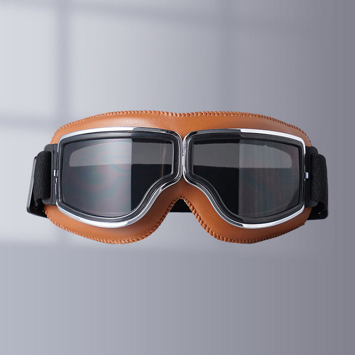 Gafas plegables para moto, un accesorio vintage unisex con protección UV esencial.