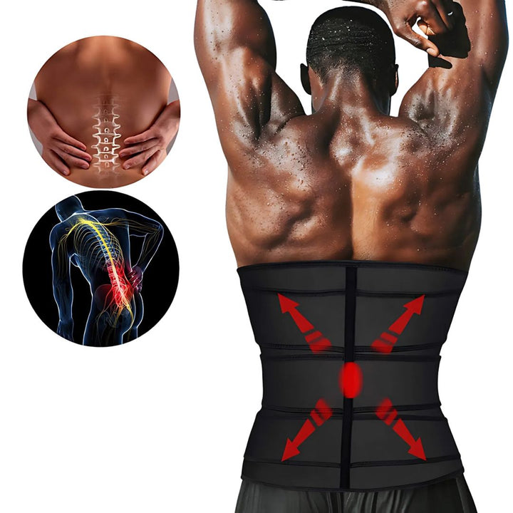 Cinturón de soporte lumbar de neopreno. Cinturilla unisex ideal para entrenamiento, gimnasio y fitness.