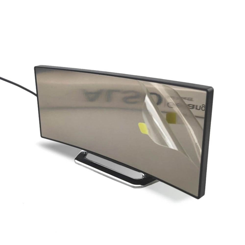 Despertador digital LED curvado, ideal para estudiantes en dormitorios o escritorios de estudio.
