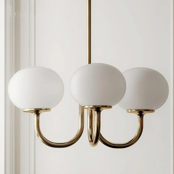 Iluminación de hogar Aris: lámpara colgante moderna de cobre. Diseño elegante y minimalista.