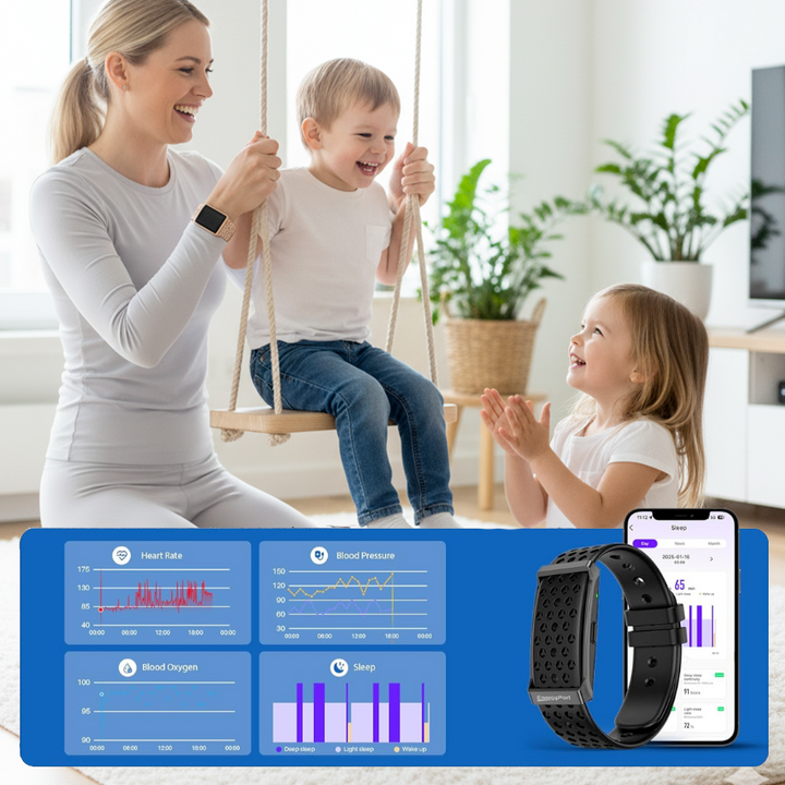 Pulsera de actividad unisex, seguimiento discreto de pasos y ejercicio, promueve un estilo de vida fitness.