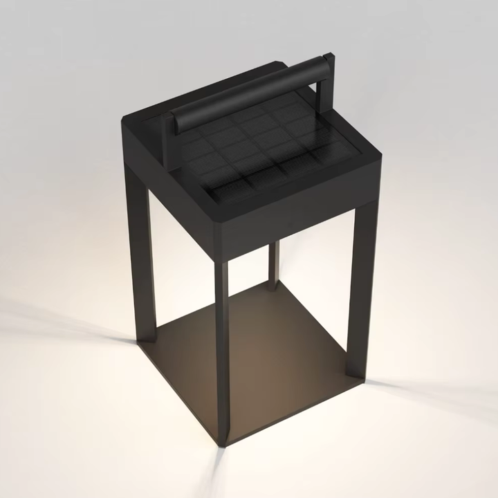 Lámpara LED solar de jardín, luz potente, impermeable IP65, con mando a distancia.