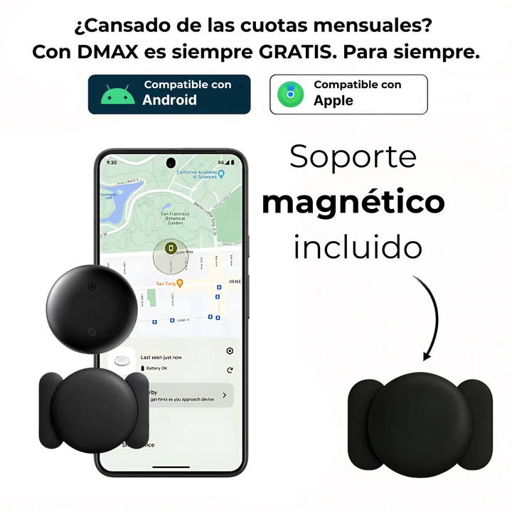 Dispositivo de rastreo GPS para vehículos, seguridad antirrobo, compatible con iPhone/Android.