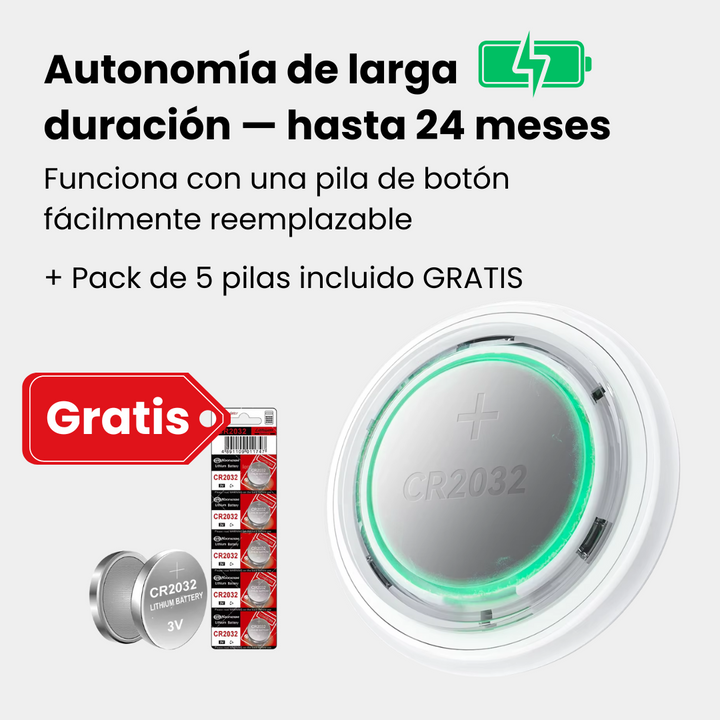 Gato explorando seguro con rastreador GPS ligero en el collar; seguimiento global sin coste adicional.