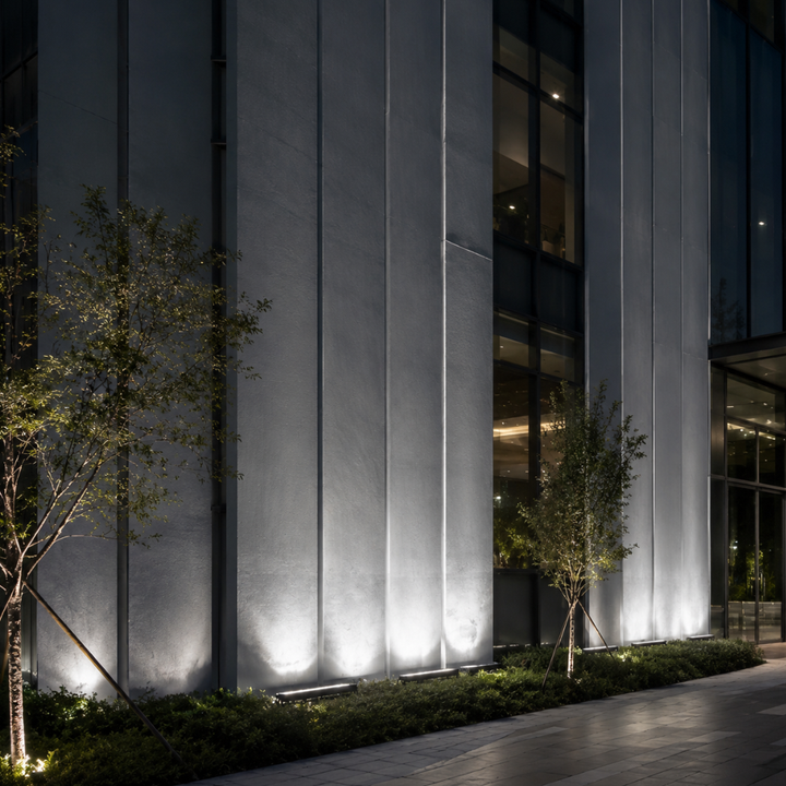 Iluminación exterior de pared LED RGB con efecto ola. Luz dinámica impermeable IP65 para jardín.