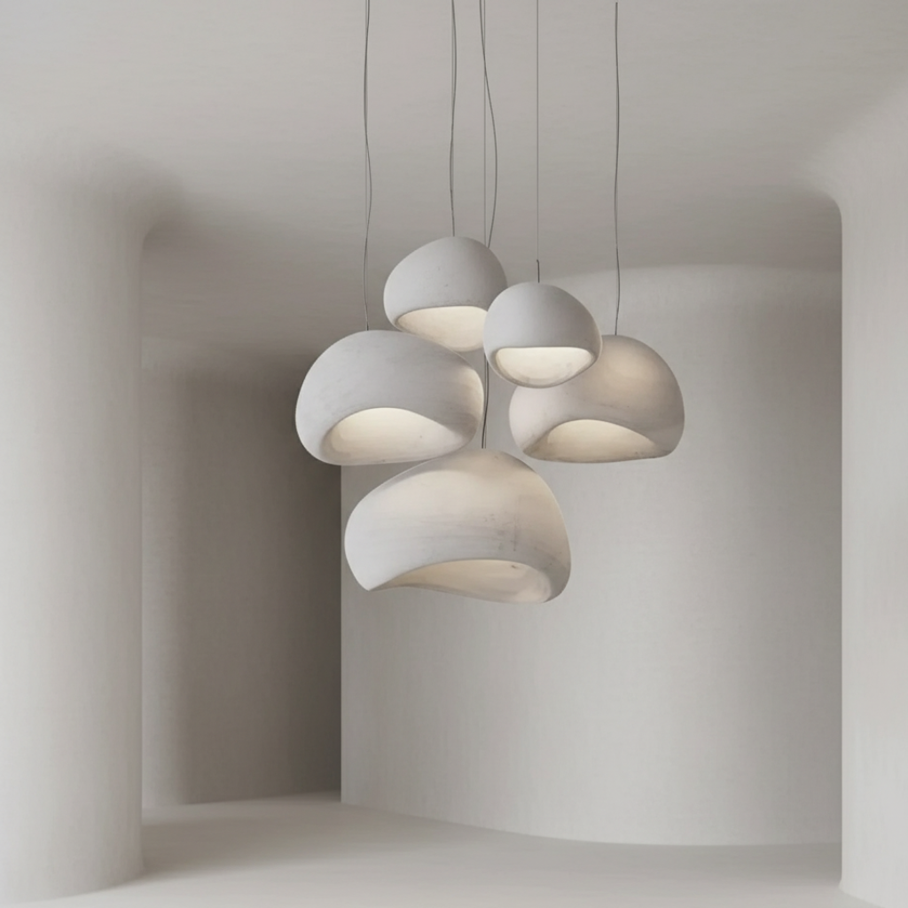 Luminaria Galet Air, luz decorativa con diseño orgánico y estilo moderno para cualquier interior.