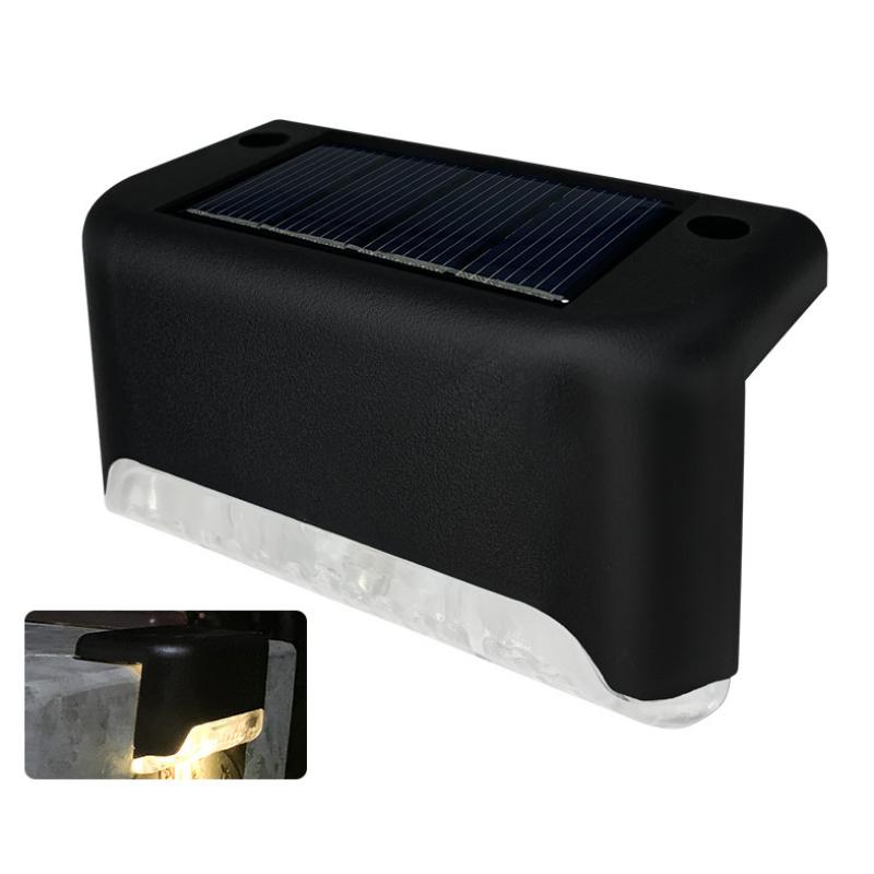 Luces solares LED para escaleras. Pack de 4 unidades para decorar e iluminar tu terraza exterior.