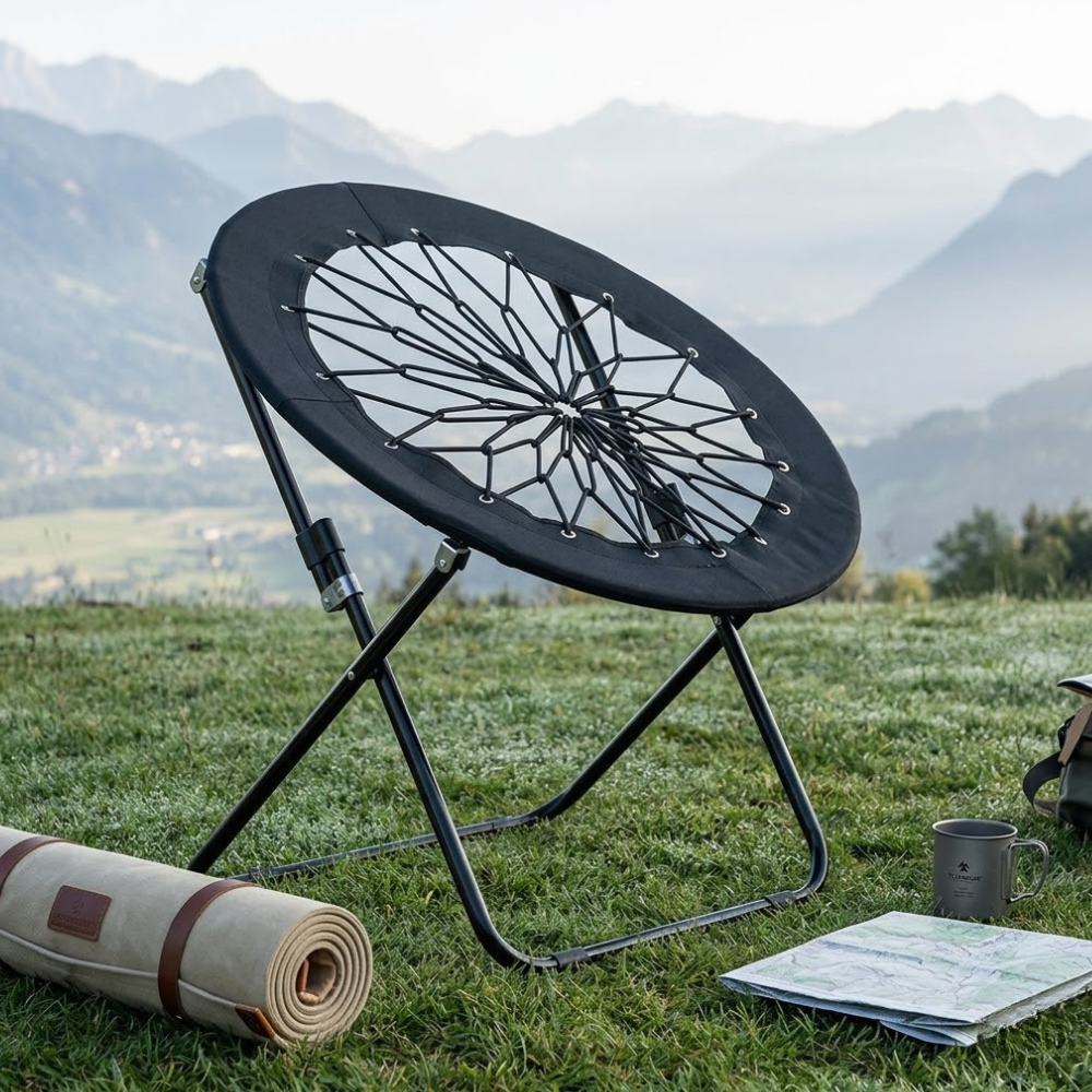 Silla ligera para camping, jardín y aire libre, diseño minimalista y plegable.