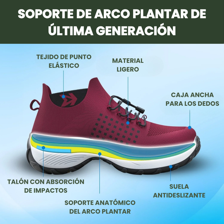 Zapatillas cómodas Orthofit ergonómicas, calzado ortopédico unisex para caminar sin dolor.