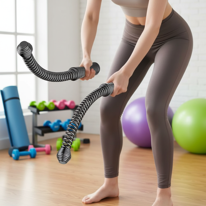 Entrena fuerza y resistencia con la cuerda de batalla inalámbrica. Herramienta de fitness innovadora para ejercicio en cualquier lugar.
