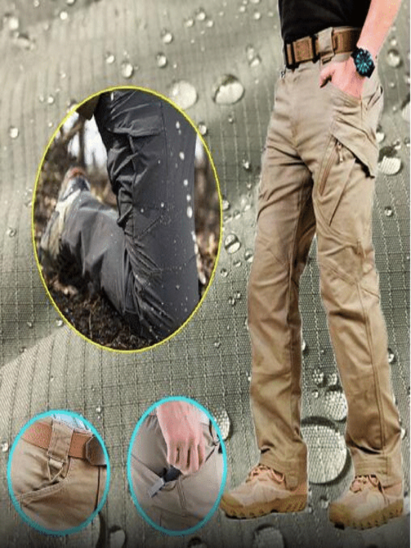 Pantalones tácticos impermeables para hombre, ideales senderismo y outdoor.