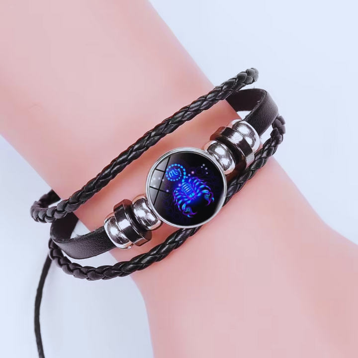 Pulsera energética zodiacal, amuleto para atraer abundancia y buena suerte.