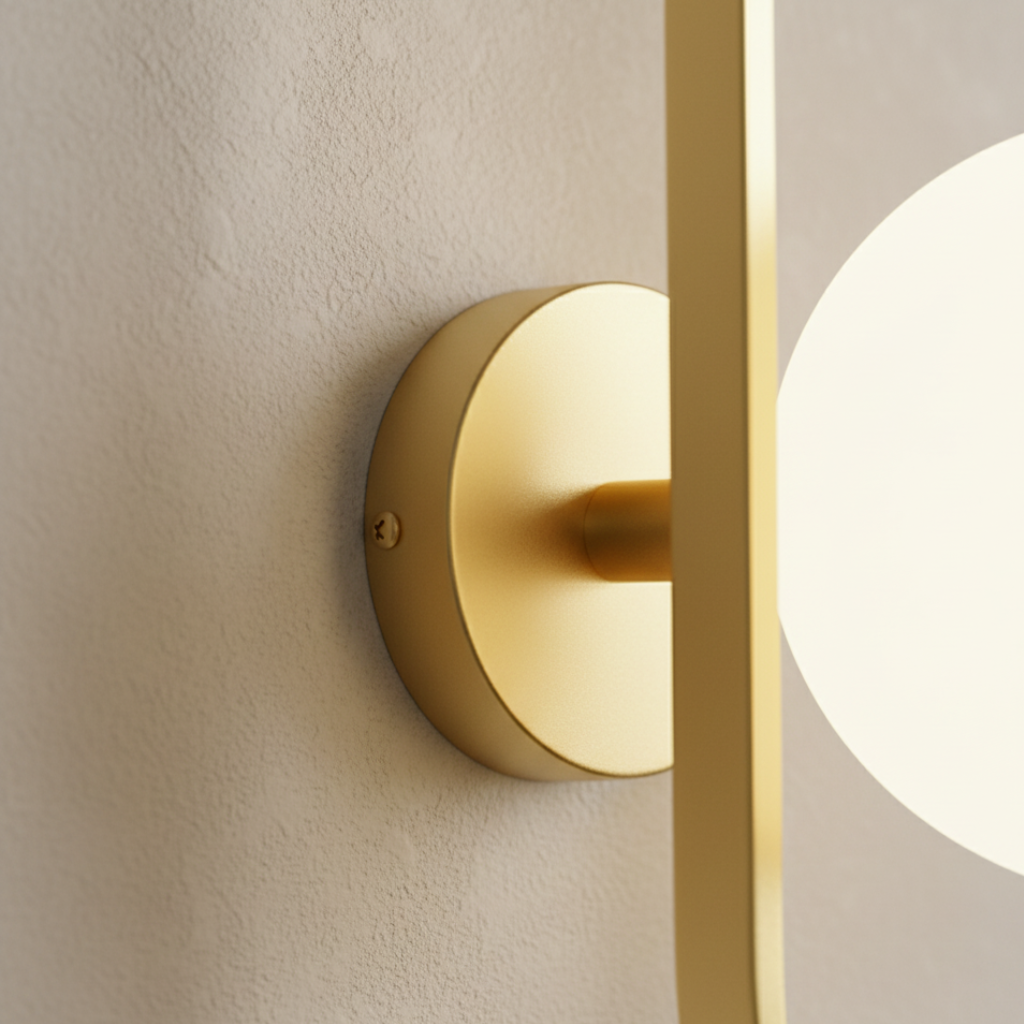 Iluminación de pared LED de vidrio. Ambiente cálido para decoración contemporánea en tu sala.