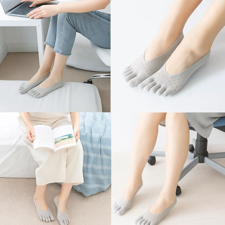 Calcetines ortopédicos suaves y transpirables para corregir dedos y aliviar juanetes, unisex.