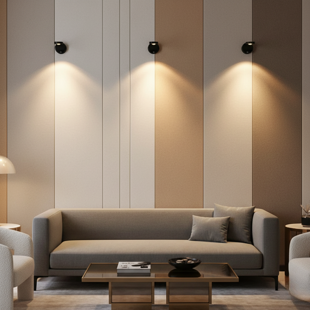 Foco LED inalámbrico para interiores; diseño moderno, recargable y con sensor de movimiento para mayor comodidad.