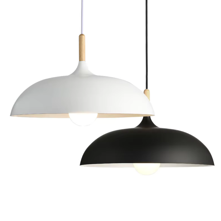Lámpara colgante moderna, ideal para cocina y comedor. Estilo japandi, luz funcional.