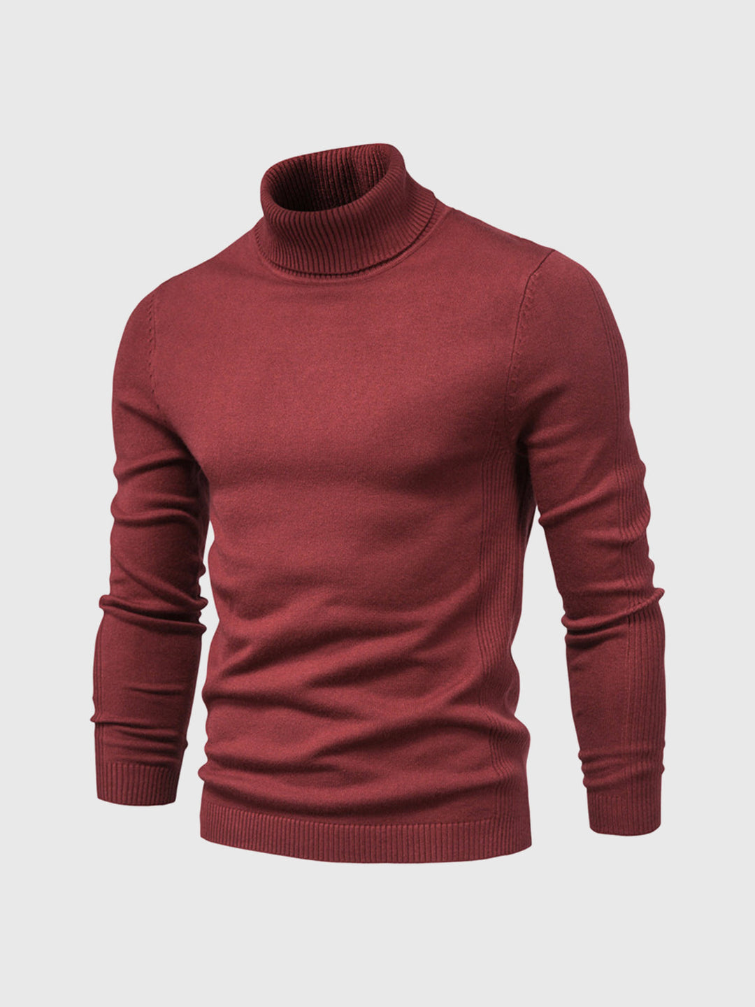 Moda masculina: Jersey de hombre cuello alto, slim fit, versátil para casual.