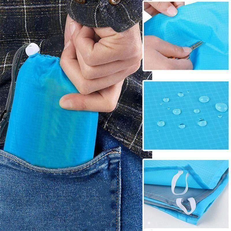 Colchoneta exterior impermeable, ideal como manta de picnic, camping o playa anti-arena.