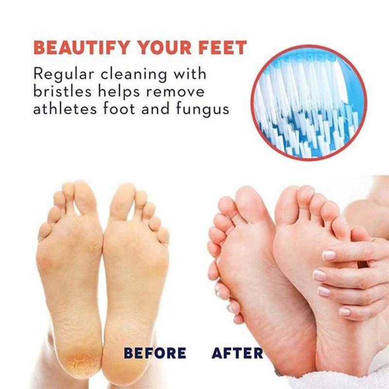 Fácil de usar: Zapatilla exfoliante y masajeador de pies para ducha. Limpiador profundo, antideslizante. Tu spa podal diario.