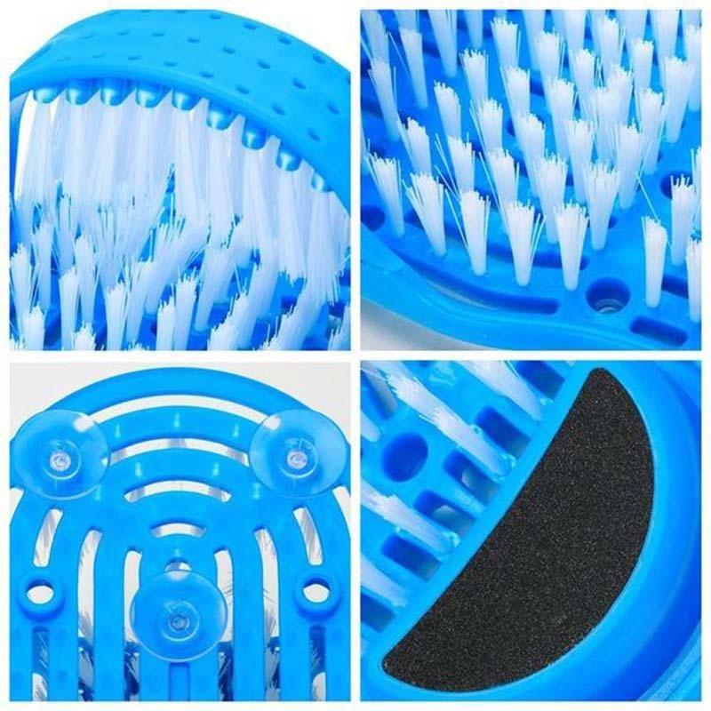 Zapatilla terapéutica de ducha para pies. Exfolia, estimula y masajea, mejorando la circulación y salud de los pies.