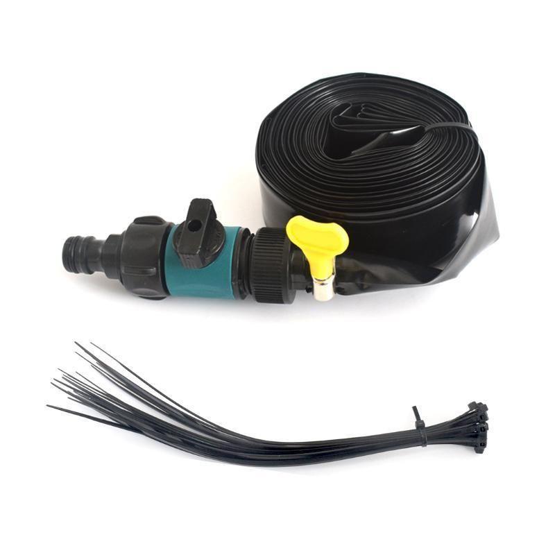 Aspersor refrescante de agua para trampolín, perfecto para juegos de verano al aire libre.