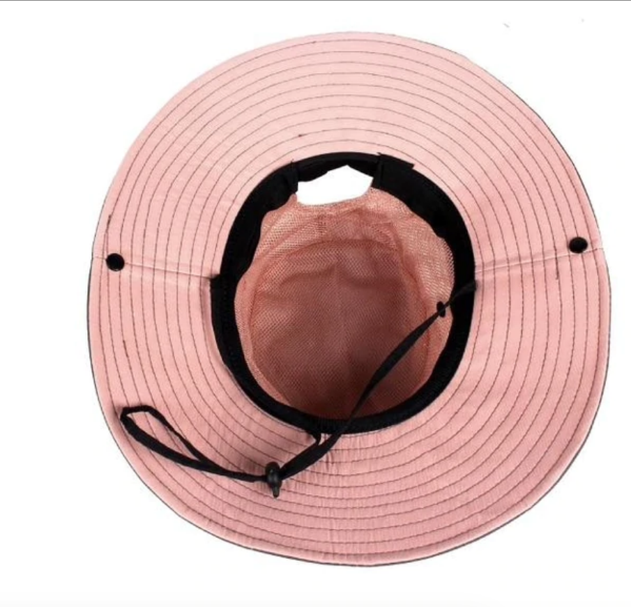 Sombrero de sol ajustable y transpirable para mujer, plegable, protección UV para verano.