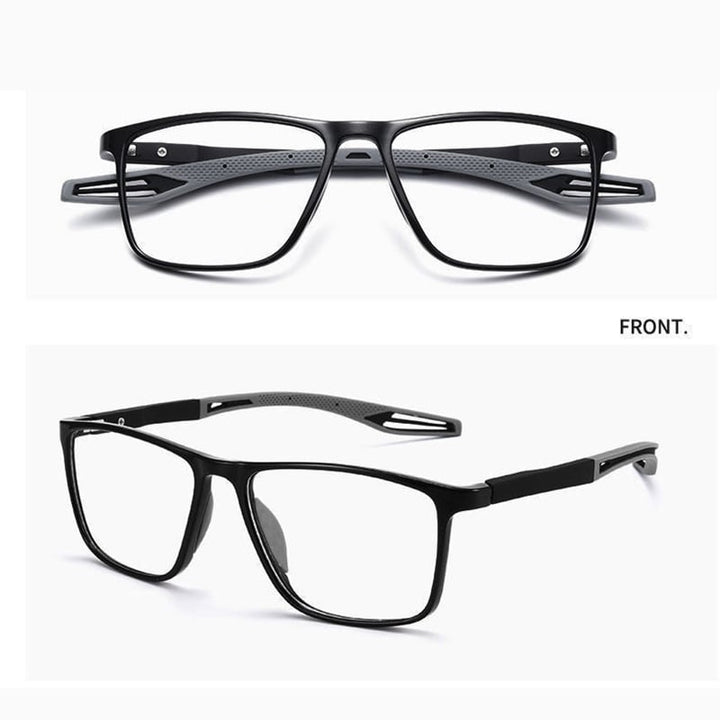 Lentes progresivas para presbicia de hombres, con protección luz azul. Solución para visión cercana y lejana.