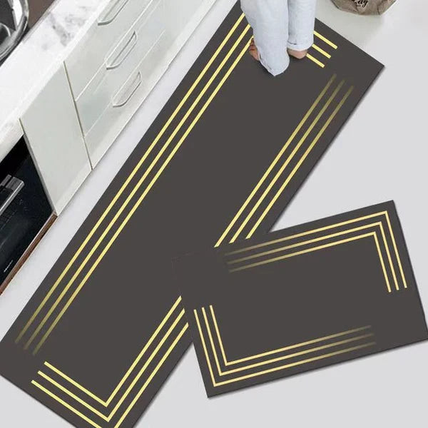 Alfombrilla de baño funcional, antideslizante y de secado rápido, esencial para seguridad y pies secos.
