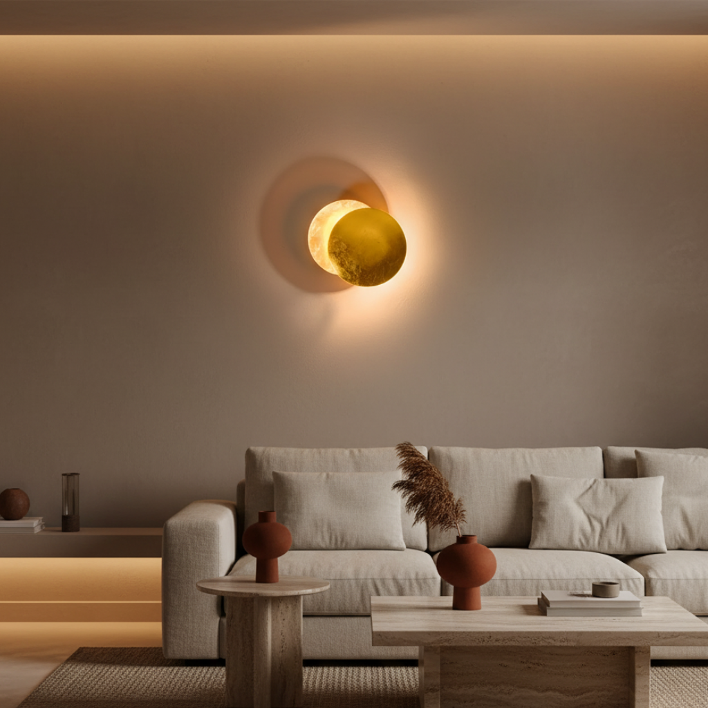 Eficiencia energética: lámpara de pared LED giratoria 360°, ilumina tu hogar con estilo.
