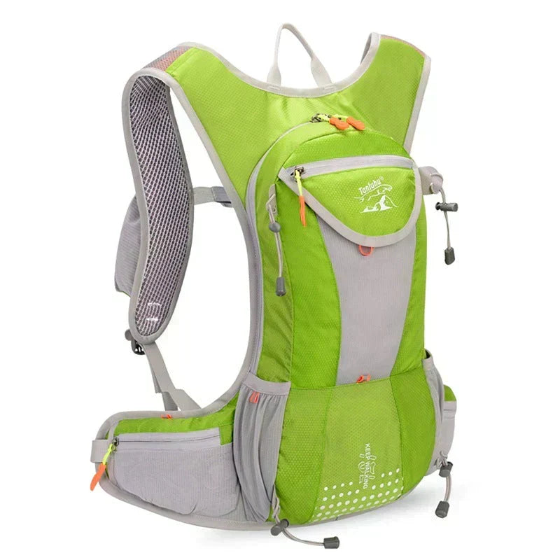Mochila de ciclismo y senderismo, impermeable y ligera, con bolsa de hidratación de 2L.