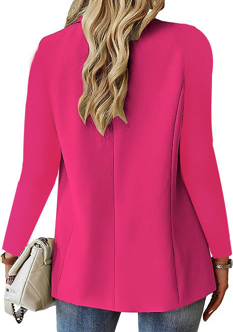 Blazer de mujer para primavera u otoño, chaqueta elegante para trabajo y ocasiones especiales.