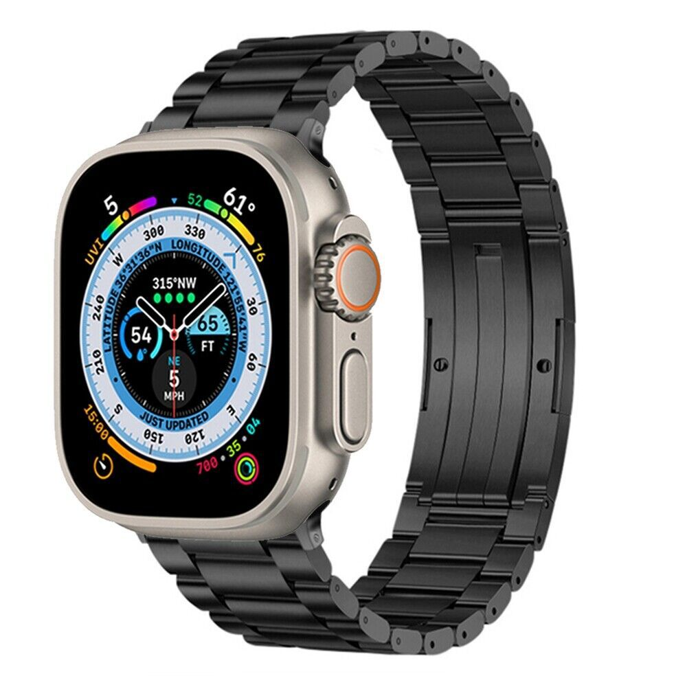 Banda de reloj de titanio unisex, diseño de lujo. Cierre magnético para fácil ajuste.
