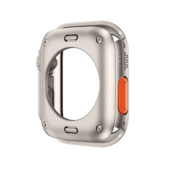 Funda protectora de reloj inteligente, cristal templado integrado 360°. Protección total.