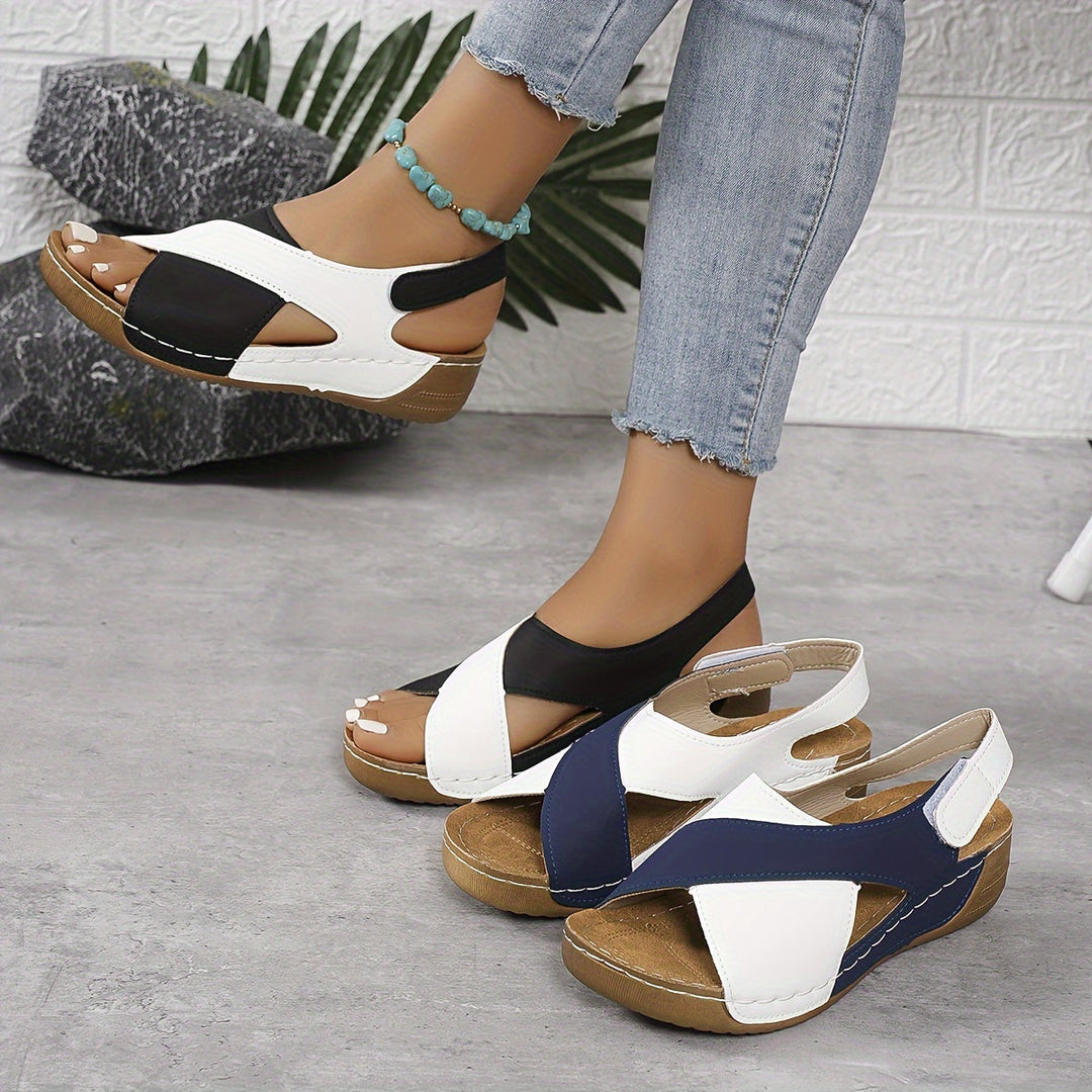 Sandalias de mujer casuales con tiras ajustables y suela antideslizante para confort diario.