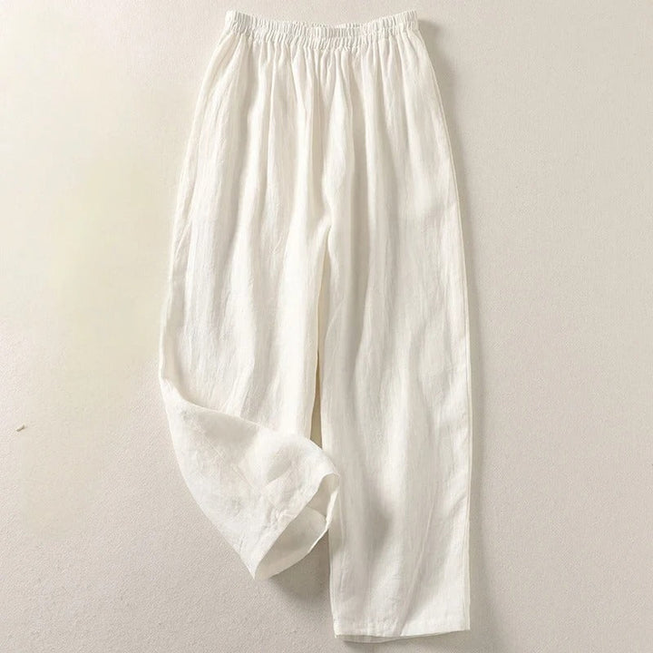 Pantalón Celia de mujer, algodón y lino. Comodidad y estilo transpirable para ropa de verano.