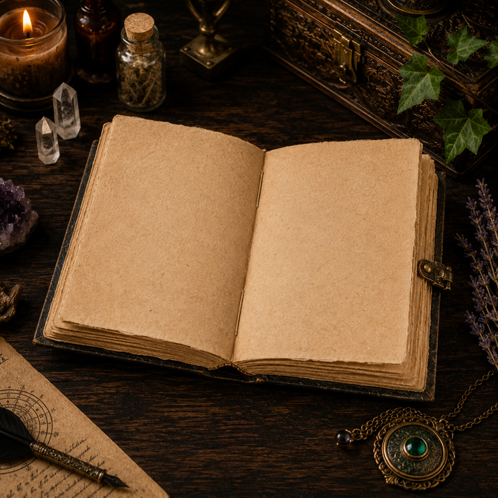 Notebook vintage Árbol de la Vida, regalo único para amantes del journaling, con diseño y cierre metálico.