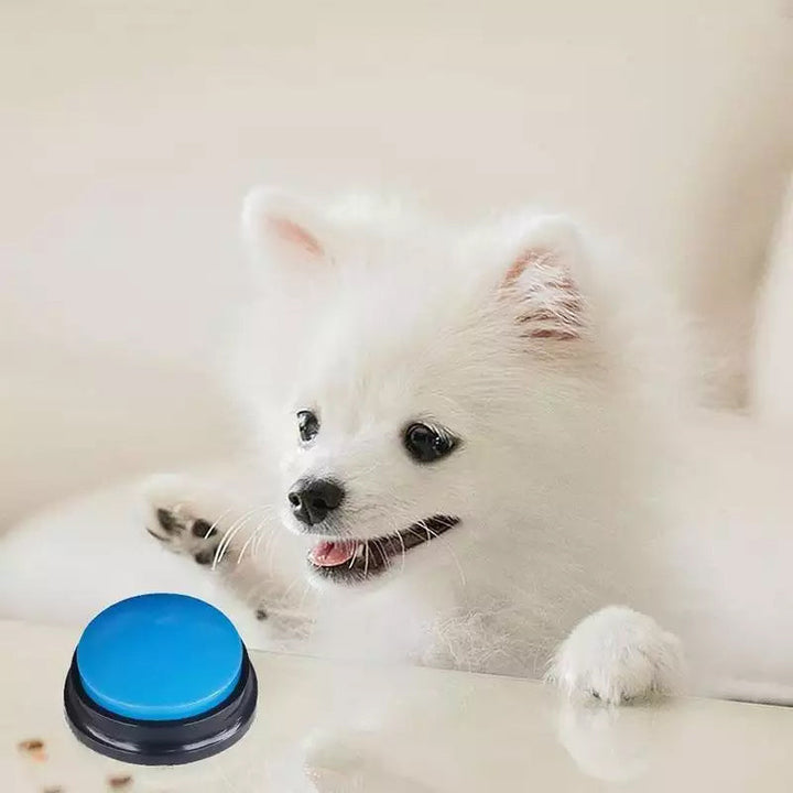 Botón de voz resistente de ABS para entrenamiento de perros. Juguete grabador de comandos.