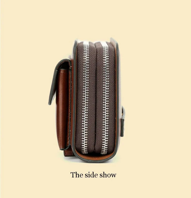 Bolso de mano para hombre, disponible en colores clásicos. Accesorio versátil para el día a día y ocasiones especiales.