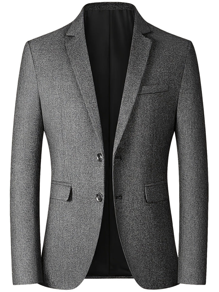 Moda masculina: Blazer rojo entallado para hombre, dos botones. Chaqueta elegante para un estilo formal o smart.