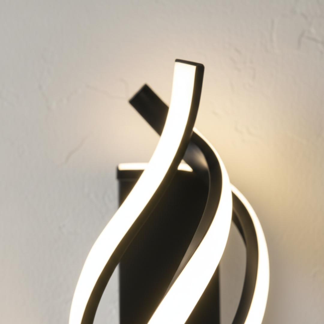 Lámpara de pared LED moderna, perfecta para decoración del hogar con eficiencia energética.