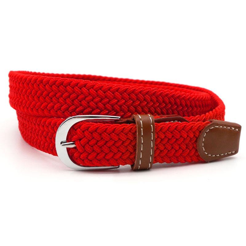 Cinturón cómodo y ajustable, diseño trenzado elástico unisex para un ajuste ideal siempre.