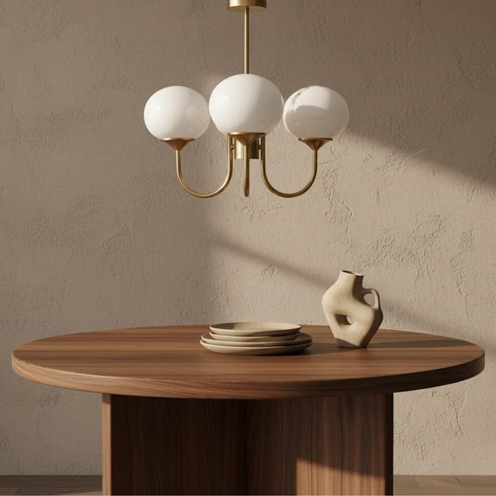 Lámpara colgante moderna, esferas opacas. Elegancia y funcionalidad en la iluminación de tu hogar.
