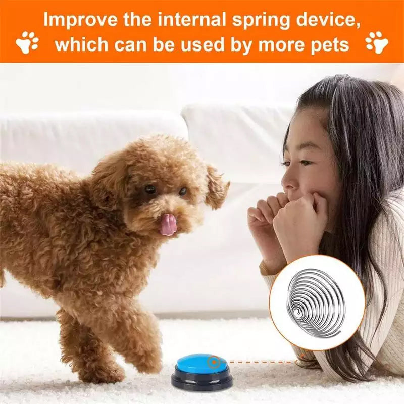 Regalo ideal para mascotas: botón grabador de voz interactivo para perros y gatos, muy útil.