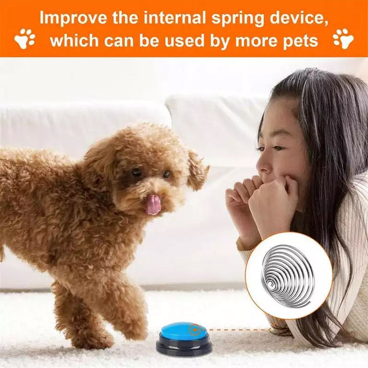 Regalo ideal para mascotas: botón grabador de voz interactivo para perros y gatos, muy útil.