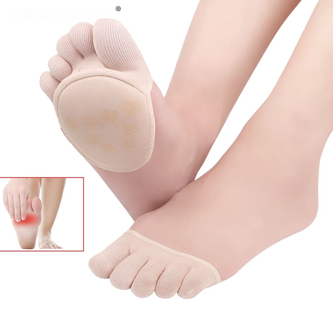 Protección total con calcetines de dedo unisex anti-ampollas. Fricción reducida y transpirabilidad para pies sanos.